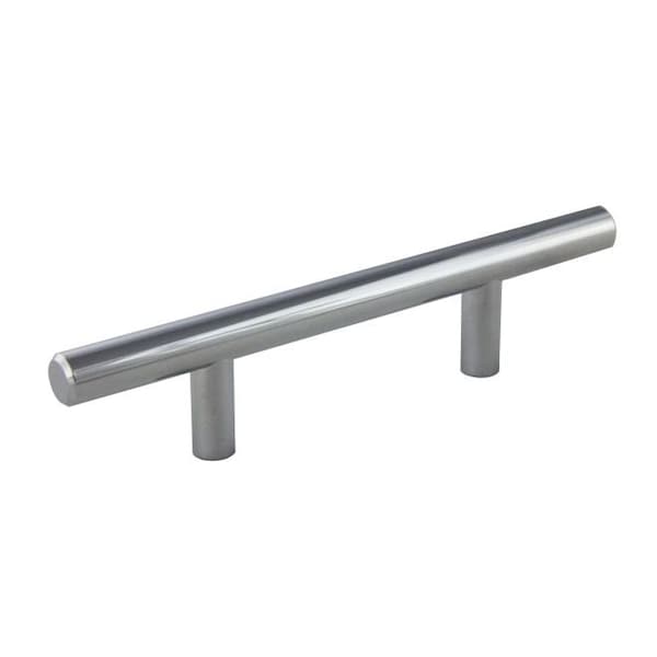 Crown 6" Bar Cabinet Pull with 3" Center to Center Polished Chrome Finish CHP106PC - main